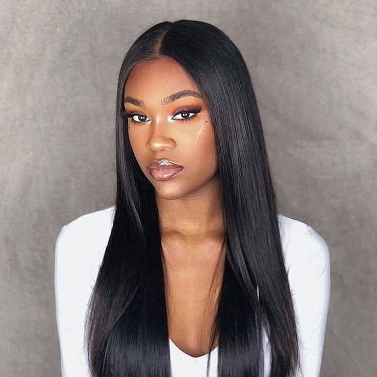 Perruque lisse 100%human hair couleur naturelle
