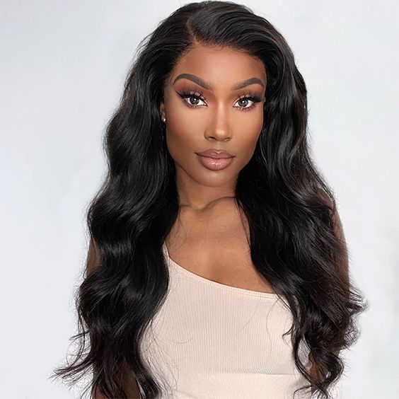 Perruque ondulé body wave 100%human hair couleur naturelle