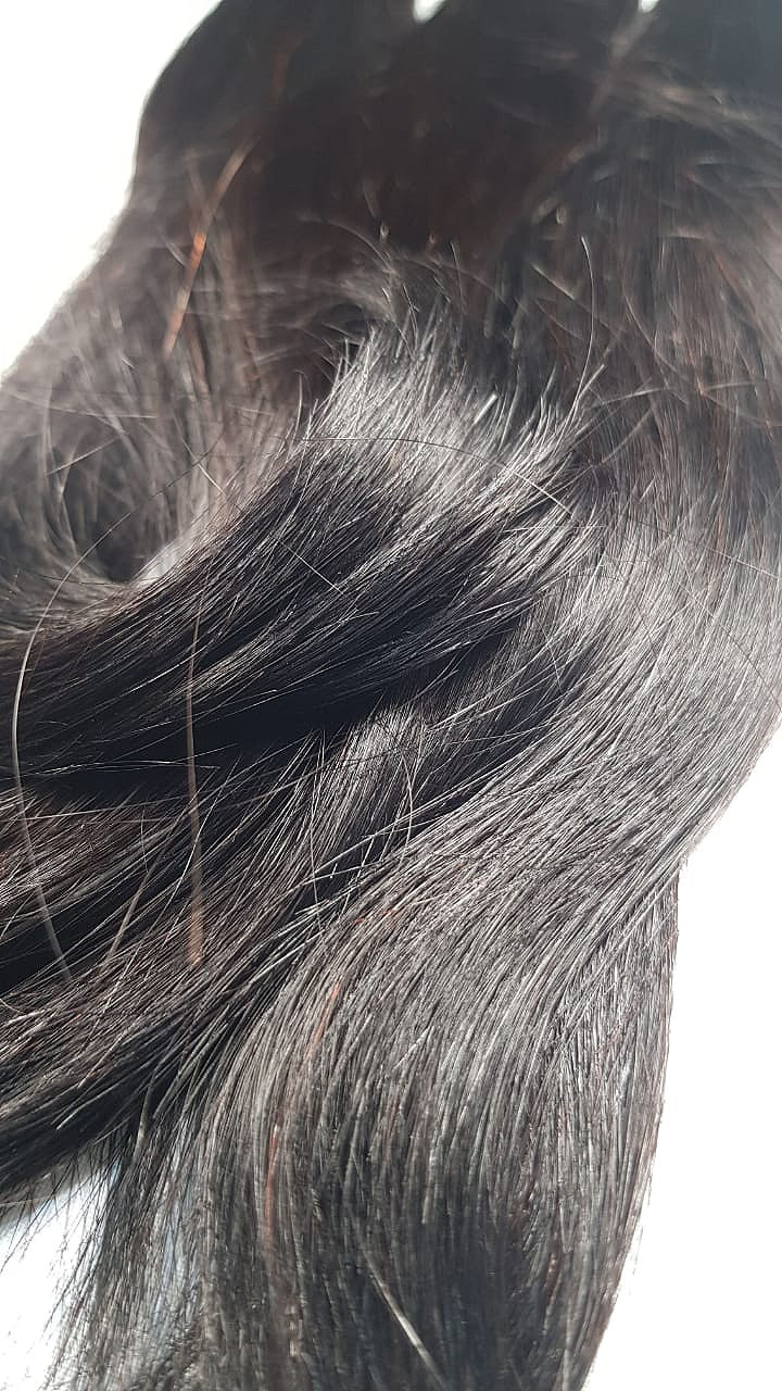 3 tissages lisses couleur naturelle 100%humain en qualité remy