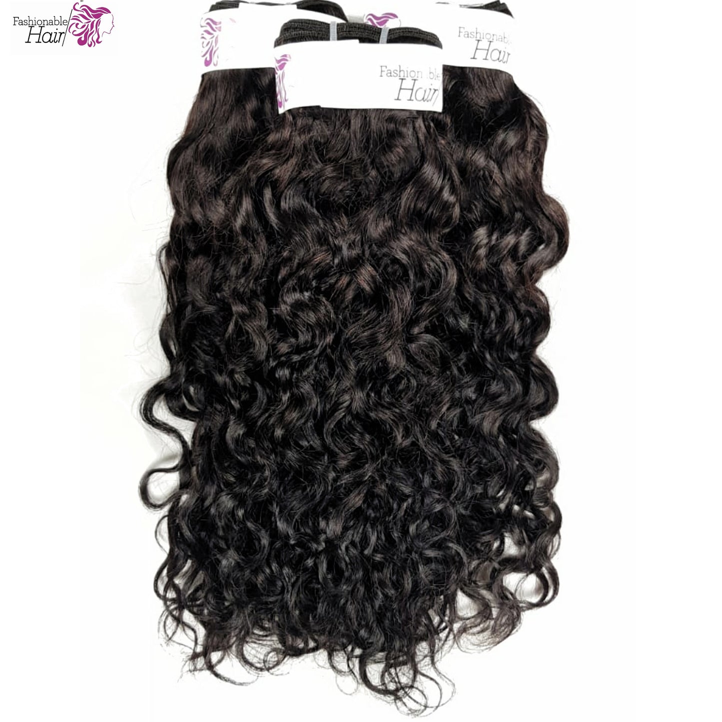 3 bottes de tissage brésilien Water wave couleur naturelle 100%human hair qualité remy