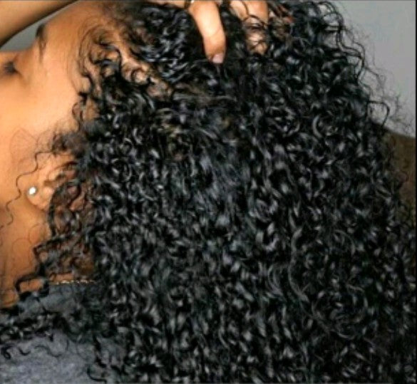 3 Tissages bresilien Kinky curly 100%human hair couleur naturelle qualité remy