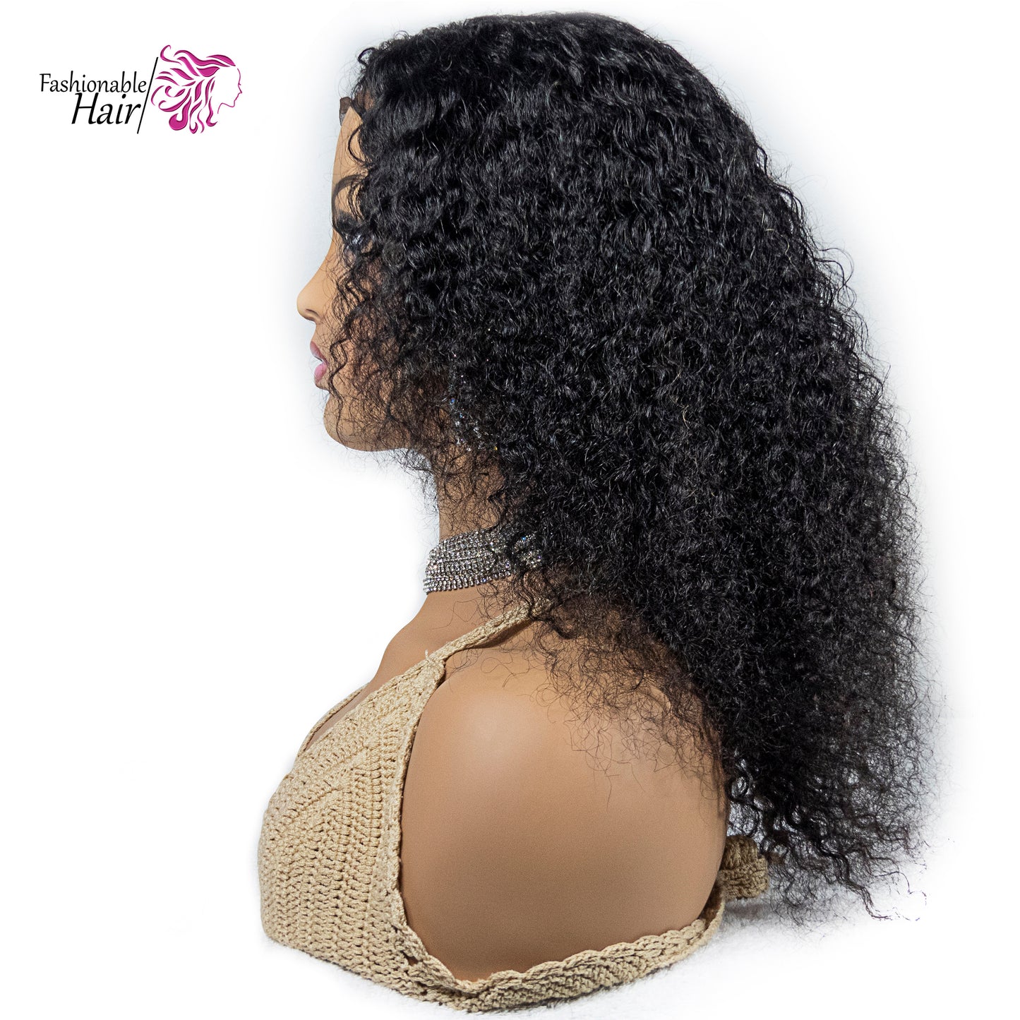 Perruque kinky curly cheveux 100%humain qualité remy