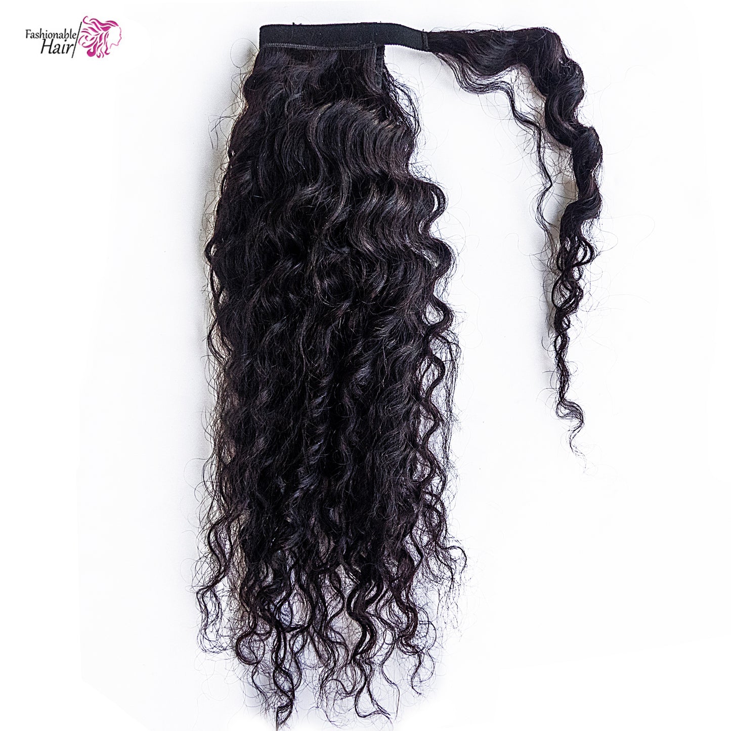 Ponytail deep wave couleur naturelle 100%human hair qualité rémy