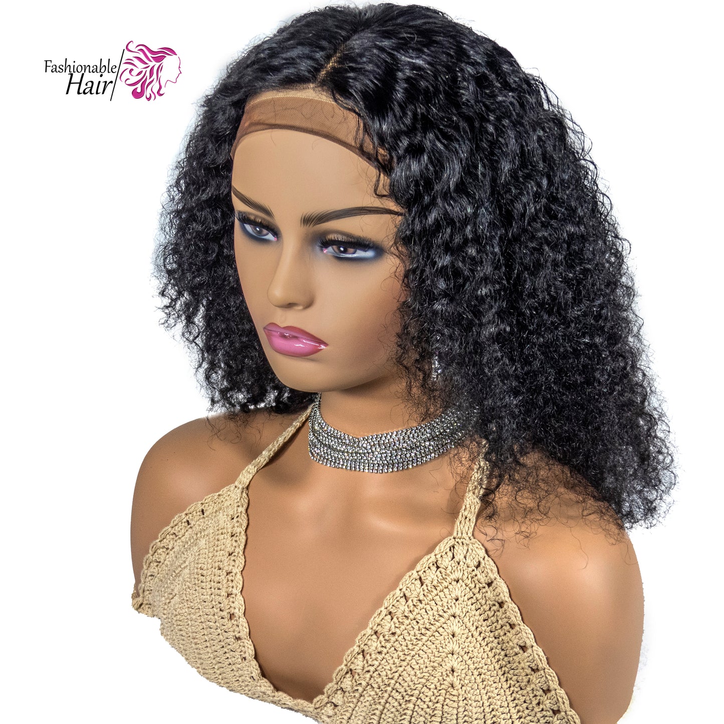 Perruque kinky curly cheveux 100%humain qualité remy