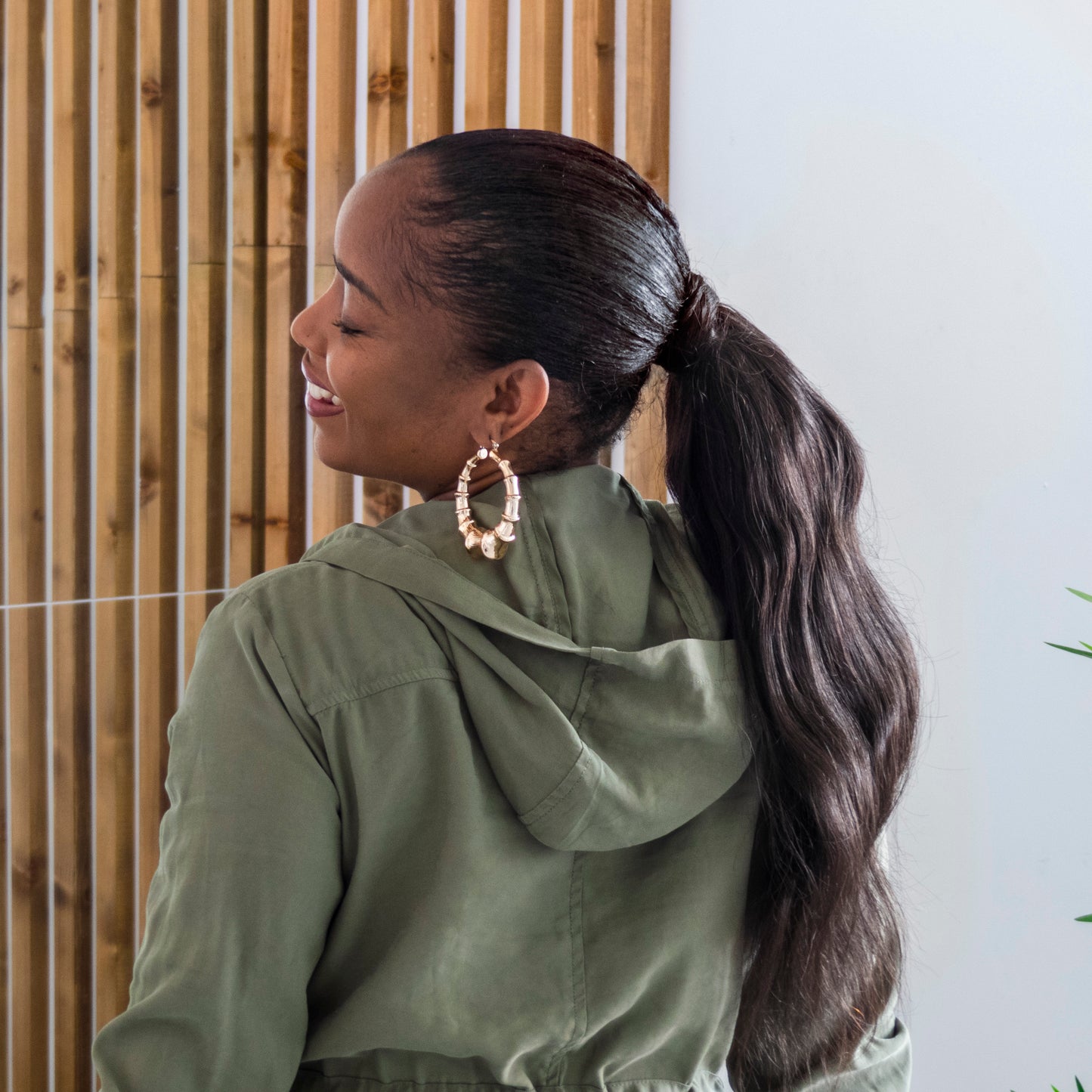 Ponytail lisse couleur naturelle 100%human hair qualité rémy