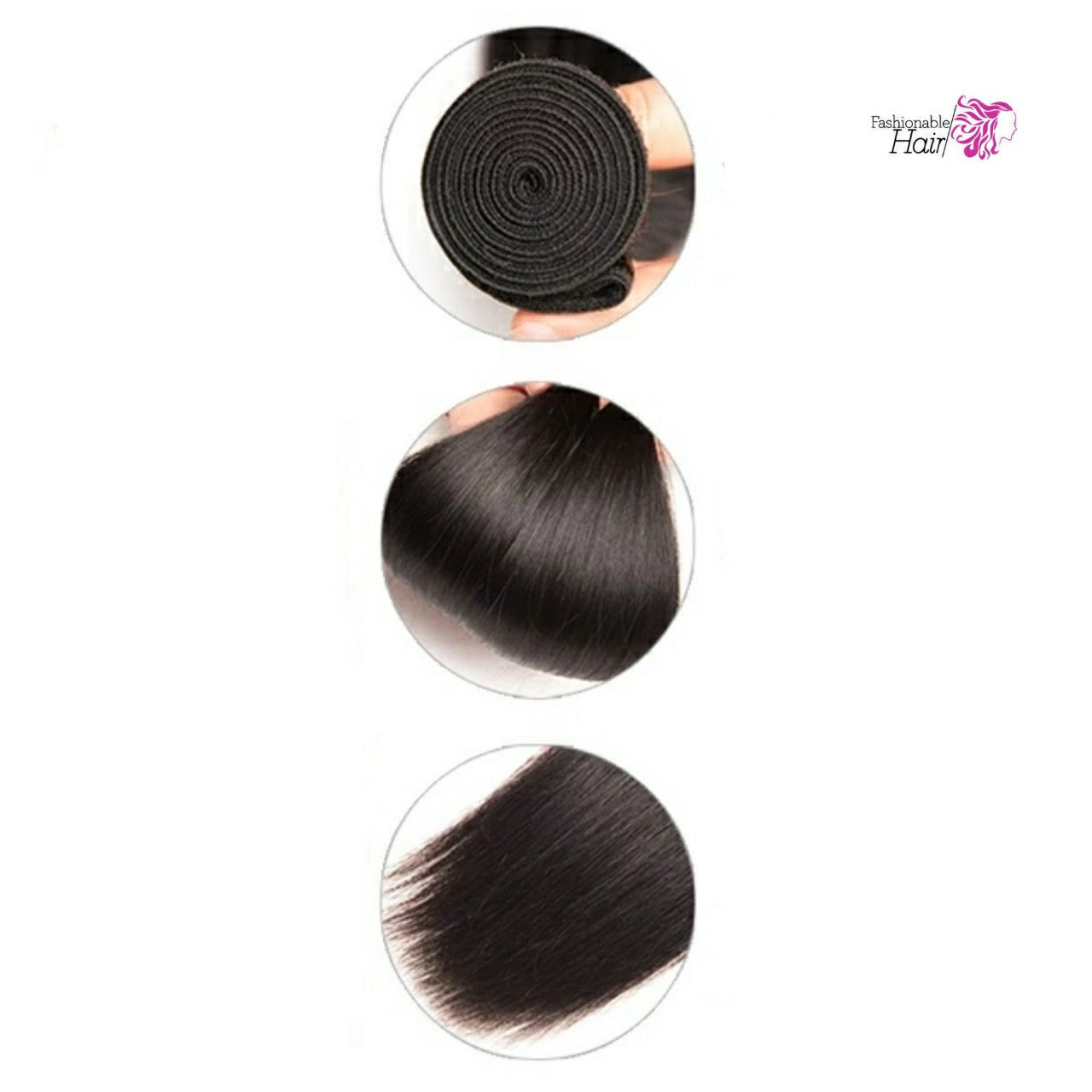 Tissage lisse de couleur naturelle 100%human hair en qualité remy hair